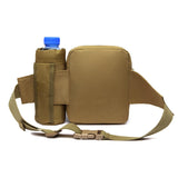 Multi-Functional Polyester Fanny Pack Sport Running Waist Bag Zipper Sling Hip Belt Mesh Water Bottle Holder Pouch