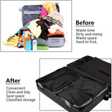 3 Set Compression Packing Cubes with Handle Travel Essential for Suitcases Portable Storage Bag Luggage Organizer Bags