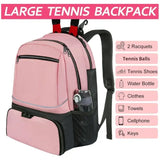 Tennis 2 Rackets Bag Sports Racket Backpack Large Capacity Travel Layered Storage Shoes Independent Badminton Backpack Bags