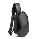 Men Shoulder Bags Black USB Charging Crossbody Travel Male Sling Bag Messenger Water Repellent Casual Waterproof Bag OEM