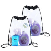 Transparent PVC Drawstring Storage Shoe Bags Dustproof Promotional Gift Backpack Stylish Waterproof Sports Bag