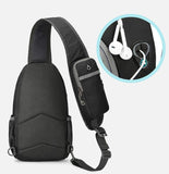 Travel Sling Bag RFID Blocking Sling Backpack Crossbody Men Women Hiking Cycling Chest Bag Daypack