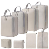 New Arrival Fashionable 8-Piece Packing Cubes Luggage Organizer Travel Compression Bags for Clothes Packing Cube