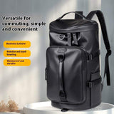 Large-Capacity Men's Fashion Sports Training Backpack Dry Wet Separation Business Travel Luggage Geometric for Fitness Training