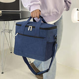 Oxford Outdoor Waterproof Lunch Bag Single Shoulder Crossbody for Picnic Bag Thickened Aluminum Film Fashionable Cooler Bags