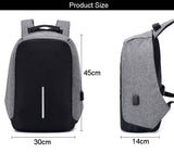 Waterproof USB Charging Laptop Backpack Screen Business Travel DDP Custom Silk Polyester Laptop Bag