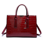 Crocodile Leather PU Fashion Large Ladies Crossbody Shoulder Bag Women Handbag Waterproof PU Women Square Handbag