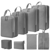 New Arrival Fashionable 8-Piece Packing Cubes Luggage Organizer Travel Compression Bags for Clothes Packing Cube