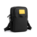 Men's Polyester Waterproof Waist Bag Korean Style Functional Chest Shoulder Multifunctional Sports Crossbody Mobile Phone Bag