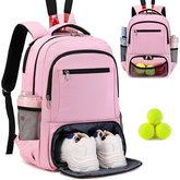 Tennis Backpack Tennis Bag for Women Men Tennis Bag Holds 2 Rackets Badminton Squash Pickleball Paddles Balls