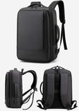 Large Capacity Multifunction Nylon Soft Fashion Black Waterproof USB Charger Backpack Anti Theft Smart Laptop Backpack Bag