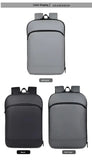 Outdoor Large Capacity Unisex Backpack Textured Bag Commute Business Oxford Film Backpack Water-Repellent Zipper Leisure Bag