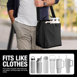 Oxford Insulated Water Bottle Lunch Bag Crossbody Picnic Outdoor Waterproof Ice 40oz Pouch Outdoor Tote Bag
