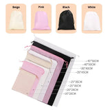 Dust Bag Reusable Non-Woven Drawstring for Toy Building Block Vintage Fashion Embroidery for Clothes Shoes Lady Dress