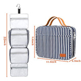 Large Capacity Waterproof Portable Travel Toiletry Bag Hanging Weekender Bag with Zipper Closure for Women and Men Makeup Case