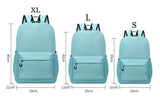 Portable Travel Backpack Set for Girls Boys Casual Waterproof School Rucksack with Student School Bags