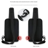 Latest Design Utility Men Double Side Multi-Pocket Organizer Crossbody Motorcycle Sports Travel Work Casual Chest Bag