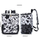 New Design Summer Fashionable Lunch Ice Pack Bag Cow Print Leopard Style for Travel Camping Picnics Coolers Backpack