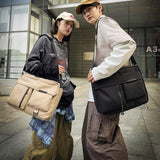 Multifunctional Simple Fashionable Satchel Waterproof Portable Crossbody Shoulder Travel Bag Polyester Cross-Border Gift Gym Bag