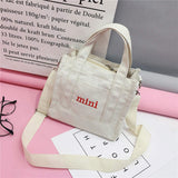 Fashion Small Letter Design Single Shoulder Shopping Bag Practical Mini Handbags for Women