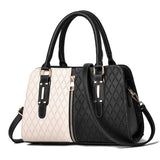 High Quality Pu Hot Travel Latest Female Stylish Tote Brand Quilted Pink Large Shoulder Handbags Supplier
