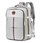 Waterproof Travel Backpack Oxford Women Waterproof 15Inch Laptop Schoolbag With Shoe Storage Travel Bag