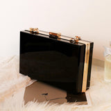 New Luxury Women Wedding Hand Bag Bridal Handbag Transparent Party Acrylic Evening Bags Clear Purse