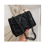 Handbags Fashion Lock Shoulder Messenger Bags Carving Machine Routerll Chains Tote Bag New PU Polyester