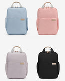 Unisex Adjustable Shoulder Travel Backpack Business Computer & School Bag with Laptop Holder Waterproof Canvas for Women & Men