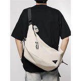 Nylon Waterproof Crossbody Bag for Boys Women & Men Fashion Casual Commuting Single Shoulder Cycling Messenger Travel Chest Bag