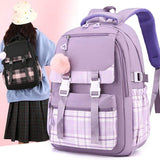 Teenage Student Schoolbags High-Looking Cute Girls' Backpacks Waterproof Oxford Fabric Casual Travel Backpacks Polyester Lining