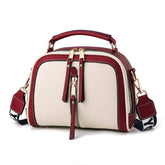 Luxury Large Capacity PU Women's Handbags Fashionable Broadband Bags Zipper for Ladies Fashionable Female Women's