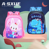 Cute Cartoon Design Waterproof Oxford Polyester for Primary School Students New Lightweight 1-3 Grade Schoolbag for Boys Girls