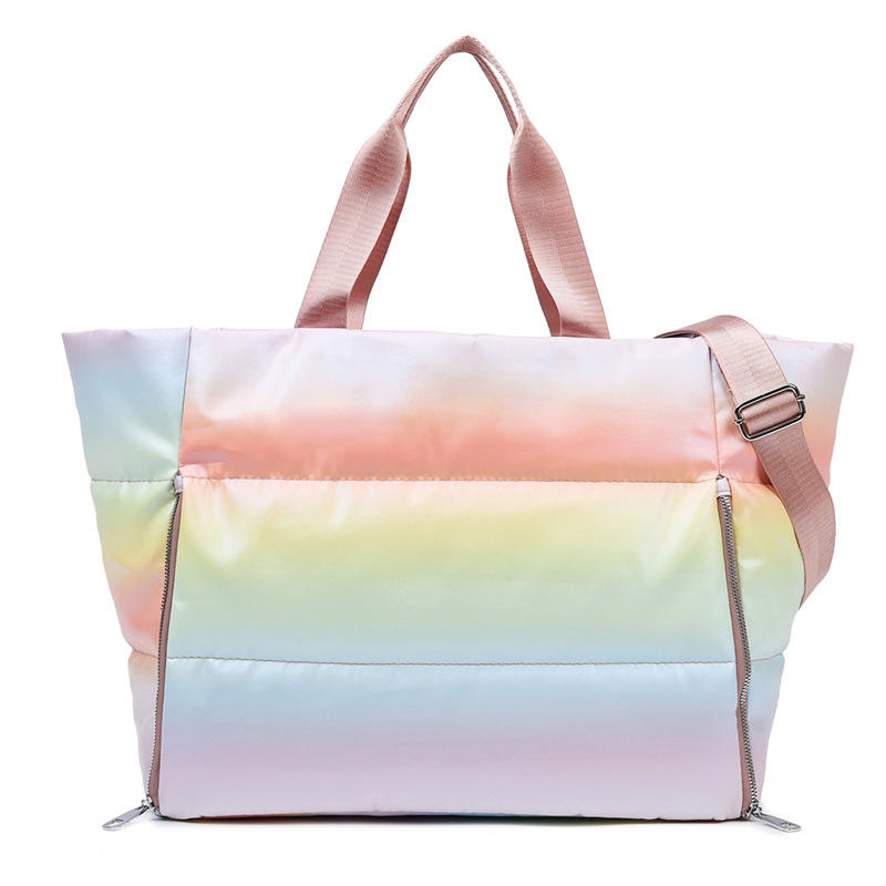 Hot Dry Wet Separation Overnight Duffel Bags Short Travel Bags Luggage for Ladies pink Gym Sport Bag