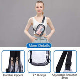 Outdoor Sports Waterproof Mini Crossbody Travel Shoulder Bag Makeup Bag Custom PVC Transparent Chest Bag