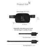 Colorful Nylon Waist Pack Fanny Pack Pouch Lightweight Zipper Closure Water-Proof Belt Bag for Workout Running Travelling Hiking