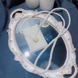 Newest Design Women Fashion Luxury Small Size Clutch Bag Ladies Personalized Imitation Pearl Shoulder Bag for Girls