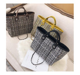 Womens Designer Cotton Canvas Tote Handbags Eco-Friendly Shopping Bag Large Tote Ladies Hand Bag