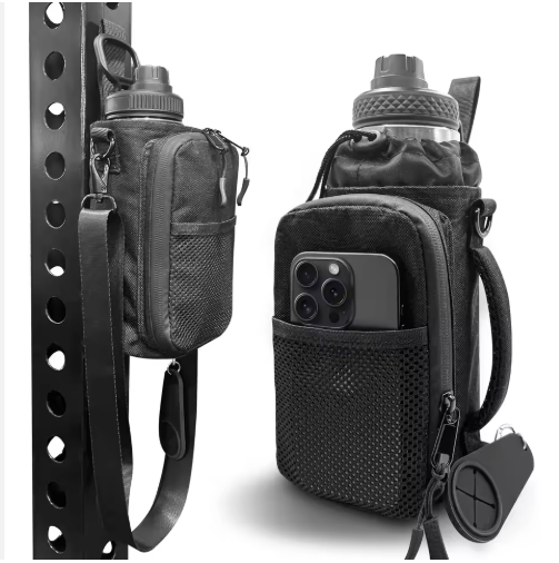 Magnetic Gym Pouch – Professional Fitness Bottle Holder with Ultra-Strong Magnet Attachment for Metal Surfaces