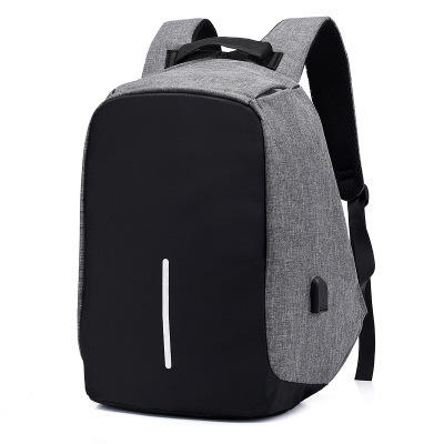 Waterproof USB Charging Laptop Backpack Screen Business Travel DDP Custom Silk Polyester Laptop Bag