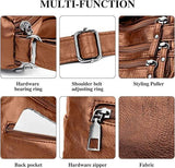 Fashion Luxury Unisex PU Handbag Messenger Shoulder Bag with Zipper Closure Letter Decoration Waterproof