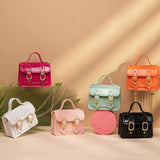 Summer Small Kid Jelly Purses and Bags Girl Kids Mini Handbags Black Jelly Bag