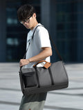 PU Material Waterproof Travel Bag Large Capacity Fitness Business Unisex Fashion Shoulder Sports Crossbody Storage Travel Bags