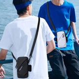 Wrist PU Bag Unisex Single Room Diagonal Customized Waterproof Waist Belt Mobile Phone Holder for Sports Fitness Running Arm