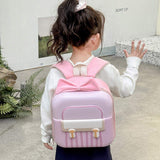 Kindergarten Elementary School Student EVA Backpack Sweet Bow Breathable Lightweight Boys Girls Eggshell New Children's Bag