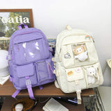 Large Capacity Casual Student Backpack for Girls for Campus School Use Computer Fit Fashionable Campus Bag