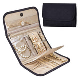 New Hot Travel Jewelry Organizer Case Foldable Jewelry Storage Roll for Earrings Necklaces Rings Bracelets Brooches