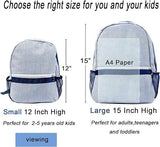 Personalized Geometric Seersucker Toddler Backpack Stylish Soft Polyester Monogrammed Preschool Book Bag for Kids Use School