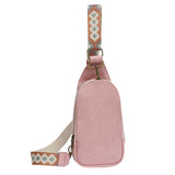 Fashionable Crossbody Fanny Pack Guitar Brass Solid Vegan Leather Girl Sling Belt Bag Women