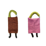 Tissue Box Plush Soft Fabric Luxury Hanging Cute Tissue Bag for Home Living Room Bathroom Car